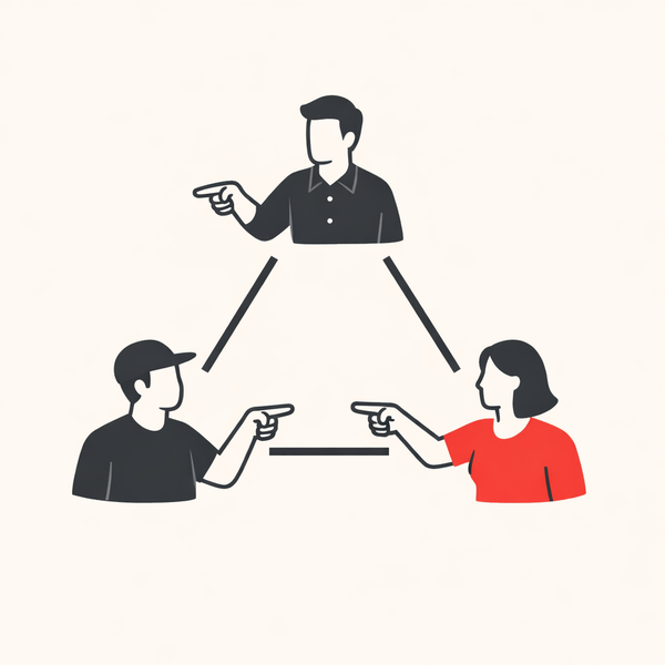 Product managers, engineers, and designers are in a three-way standoff